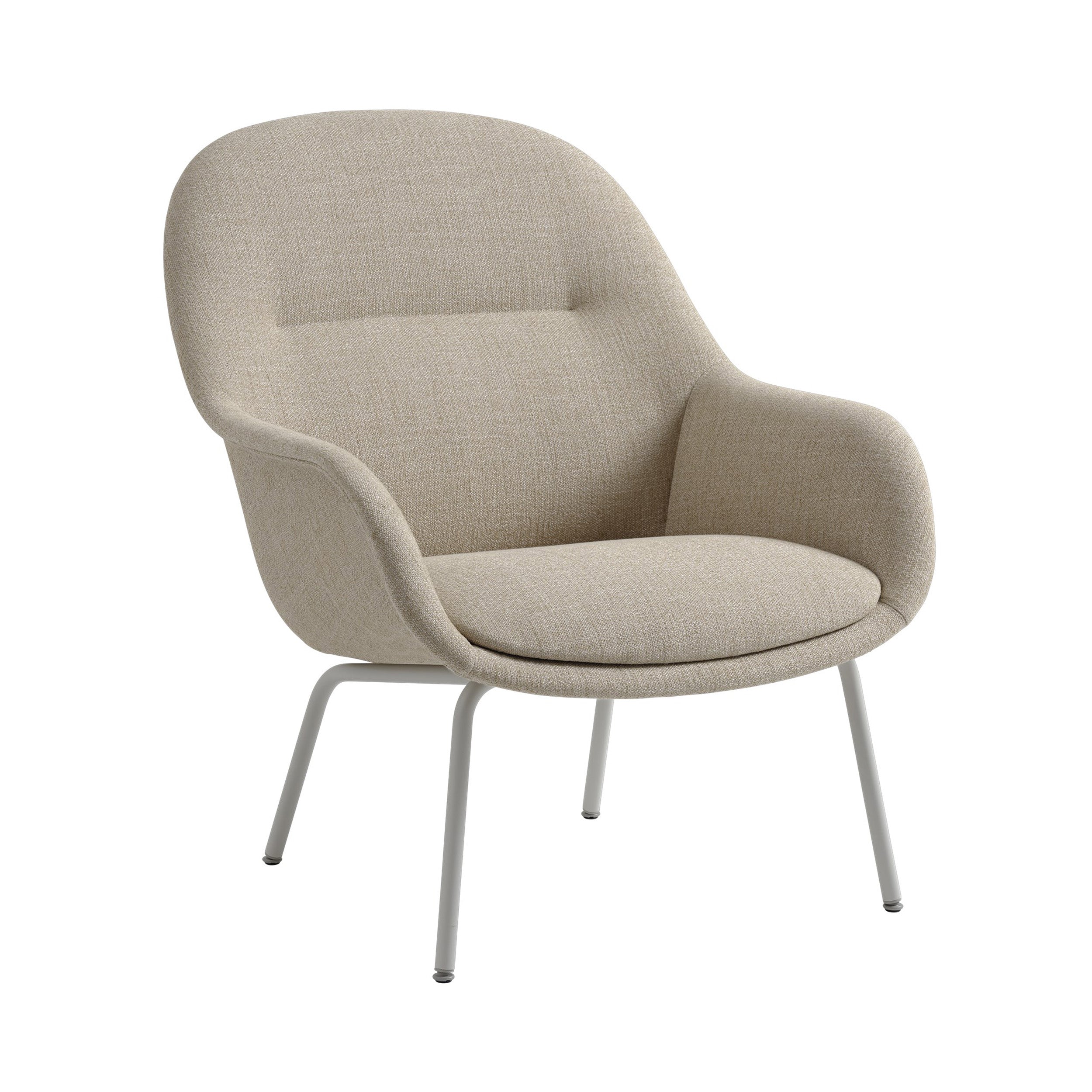 Fiber Lounge Armchair: Tube Base - Quick Ship + Ecriture 240