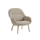 Fiber Lounge Armchair Wood Base - Quick Ship + Oak + Ecriture 240