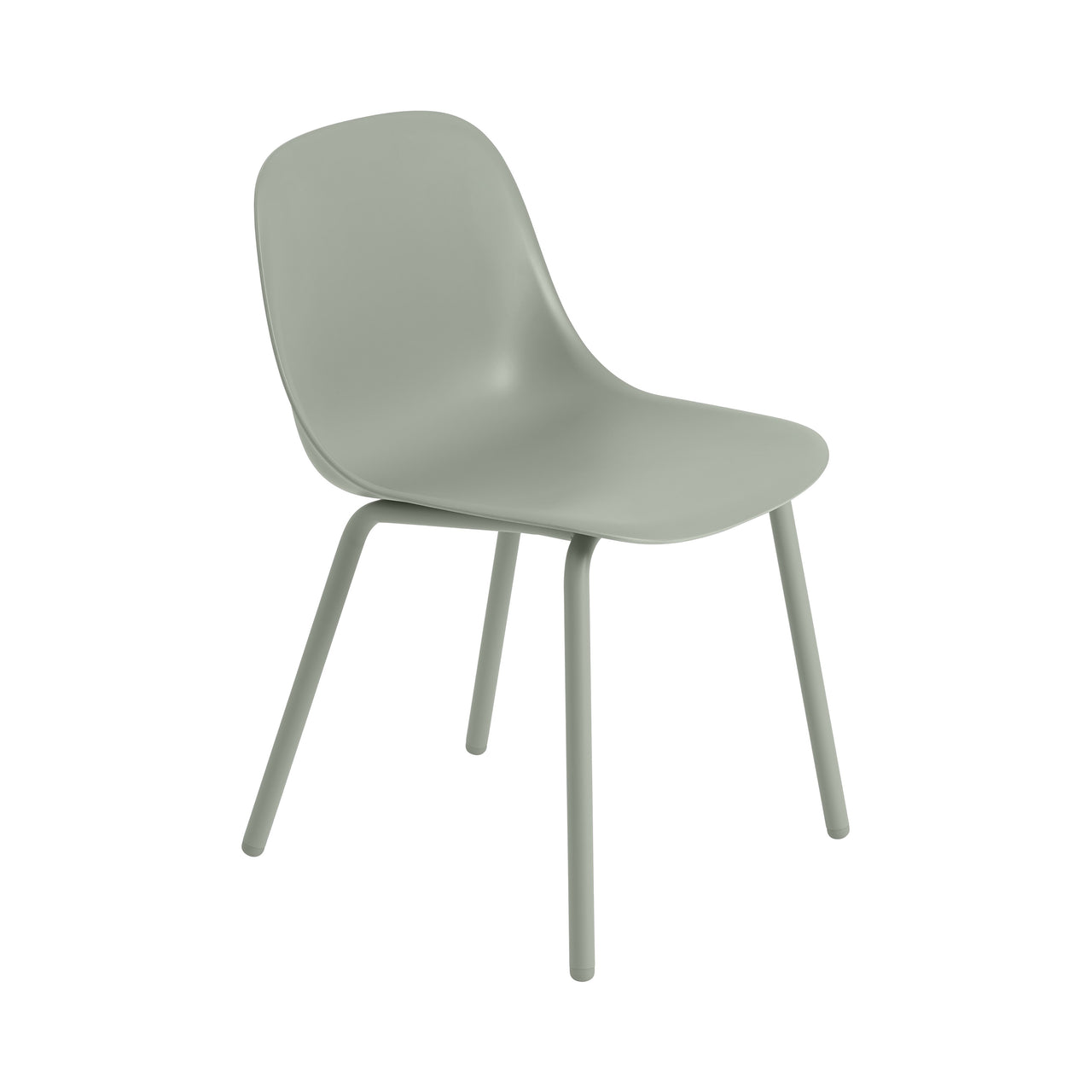 Fiber Outdoor Side Chair: Dusty Green