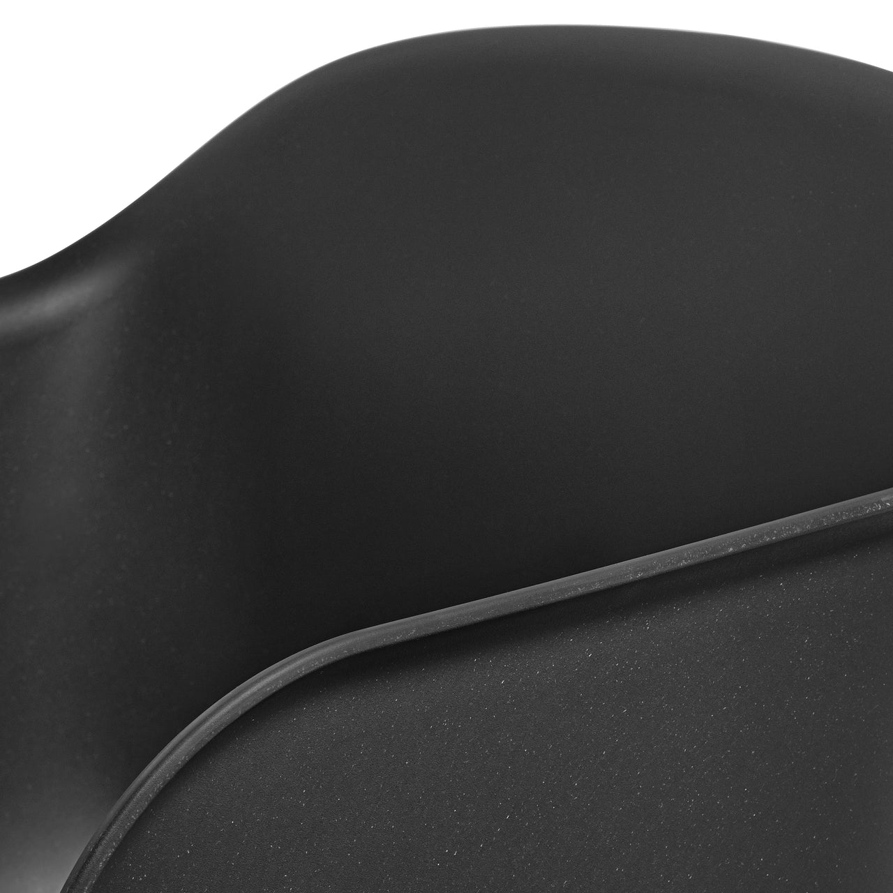 Fiber Armchair: Swivel Base + Recycled Shell