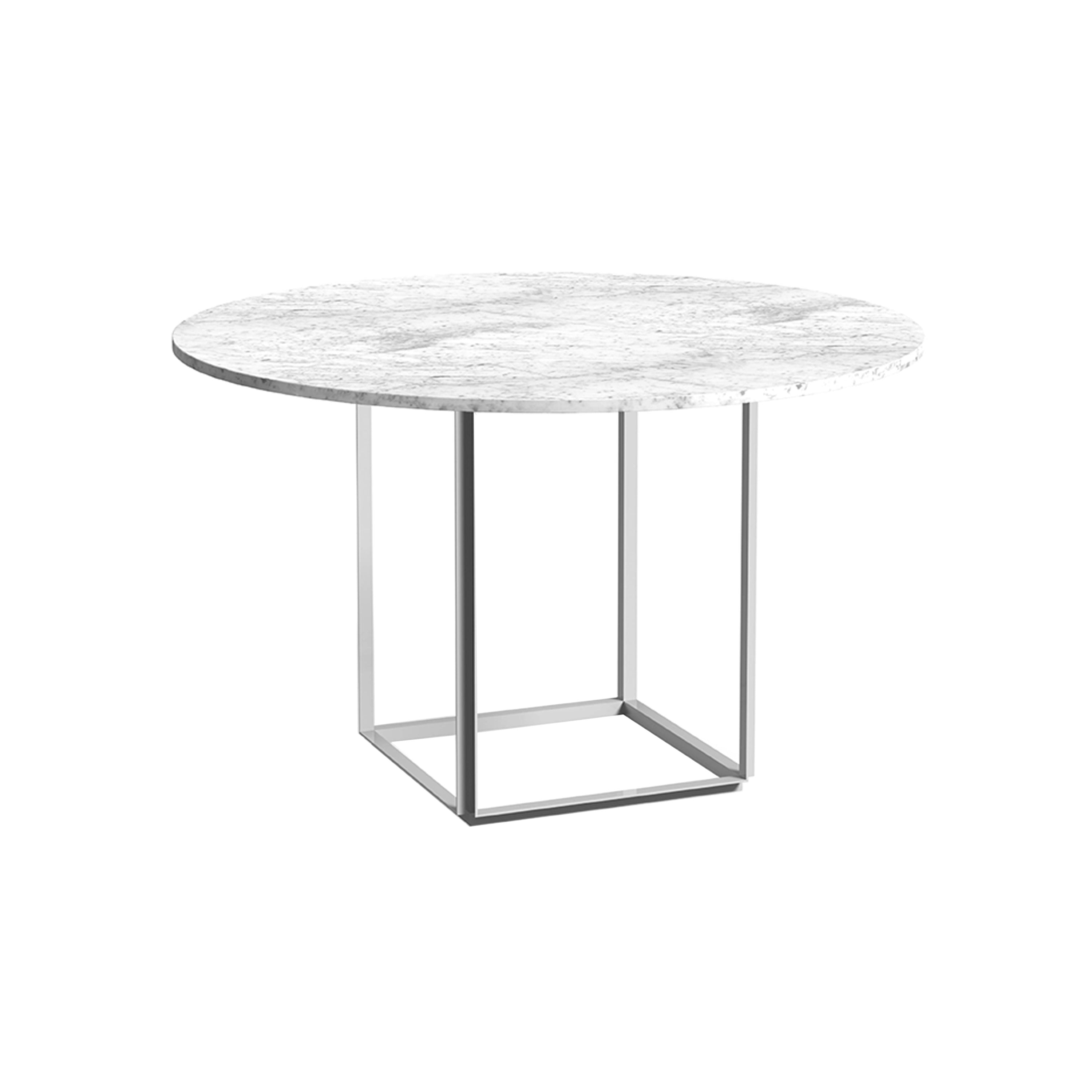 Florence Dining Table: Marble + Small - 47.2