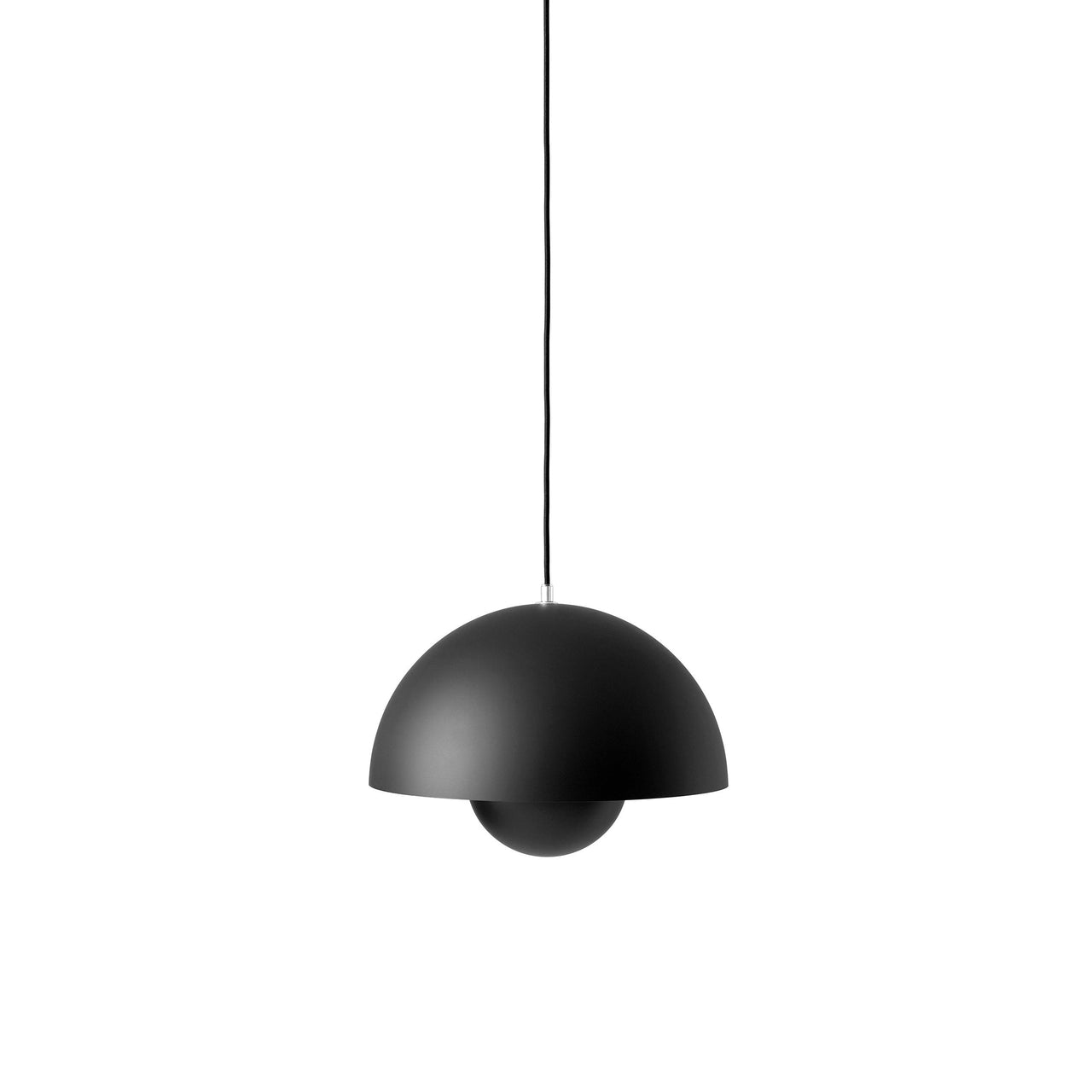 Flowerpot Pendant VP7: Matte Black + Black