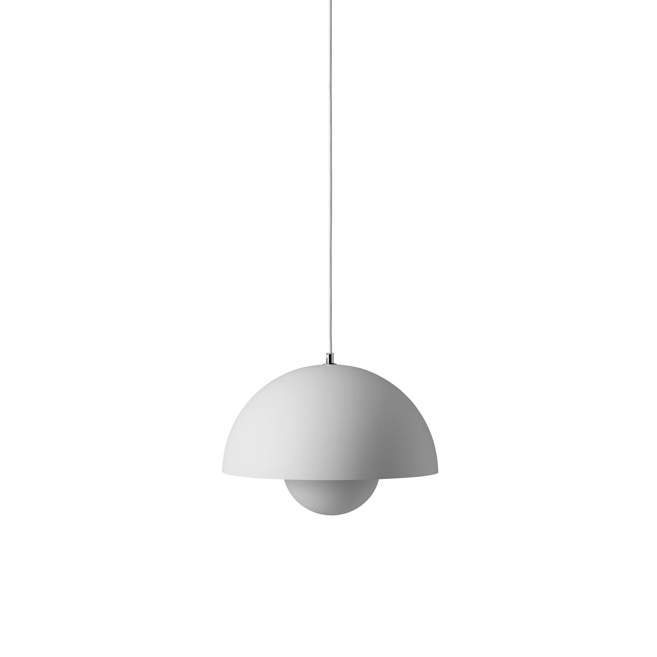 Flowerpot Pendant VP7: Matte Light Grey + Grey