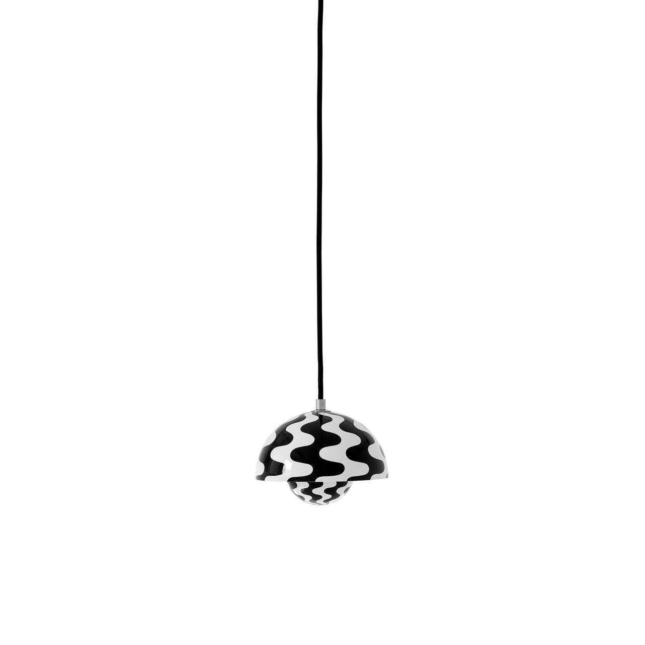 Flowerpot Pendant VP10: Black + White + Black