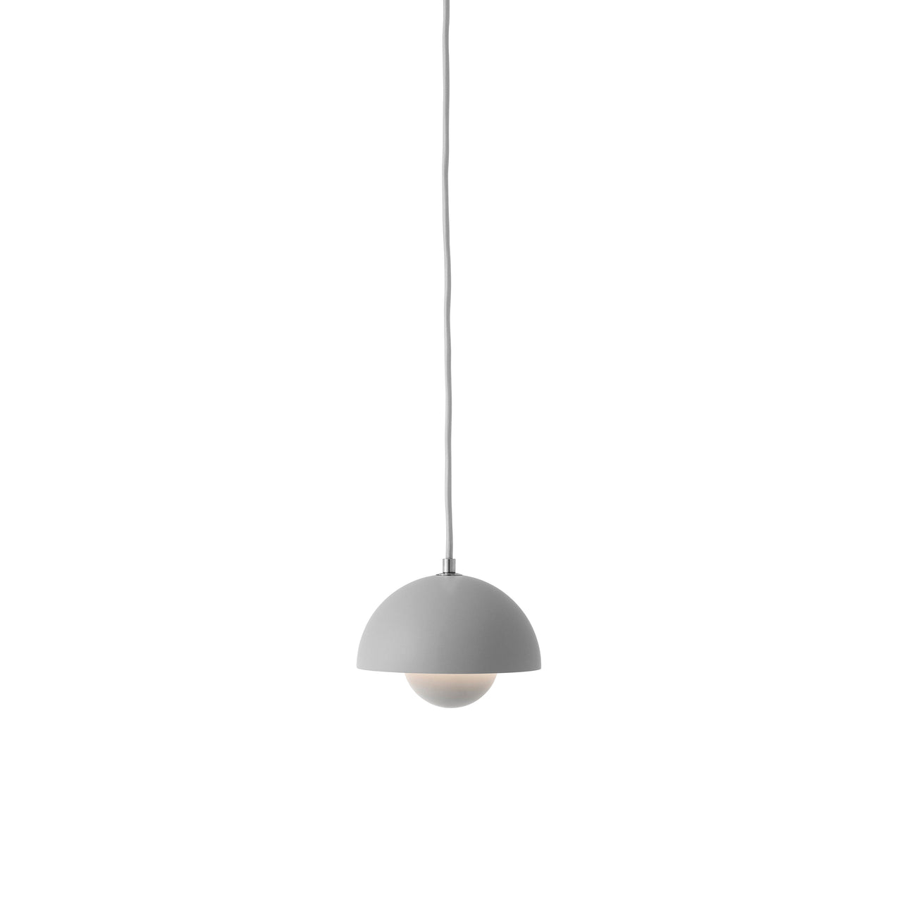Flowerpot Pendant VP10: Matt Light Grey + Grey