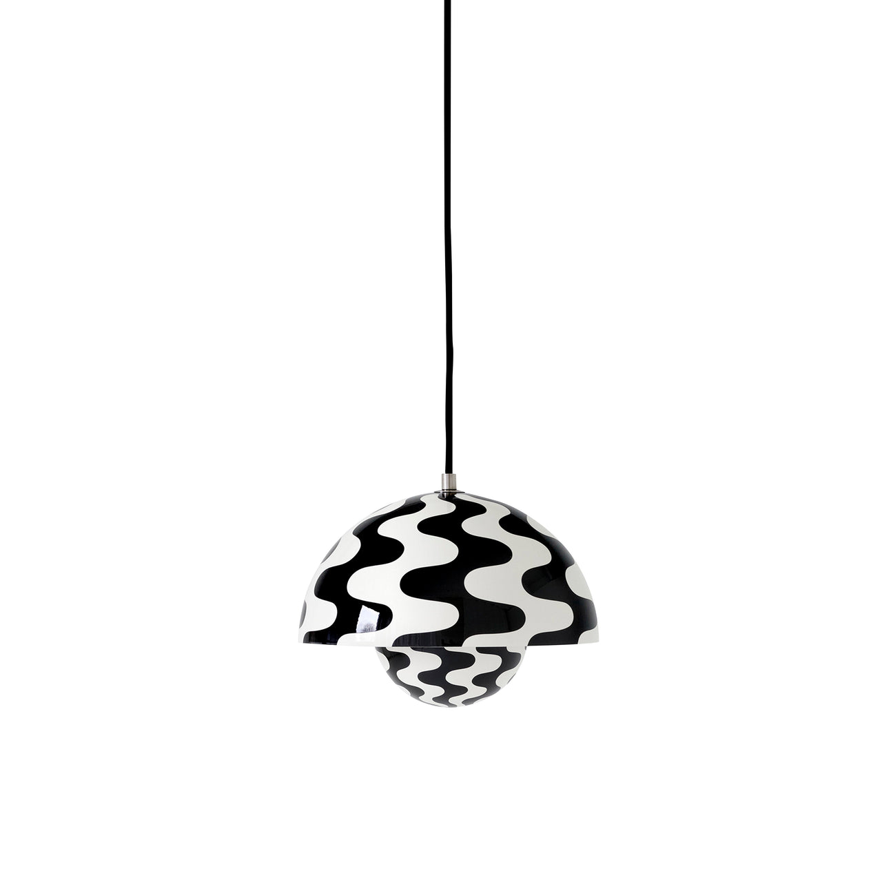 FlowerPot VP1 Pendant: Black + White + Black
