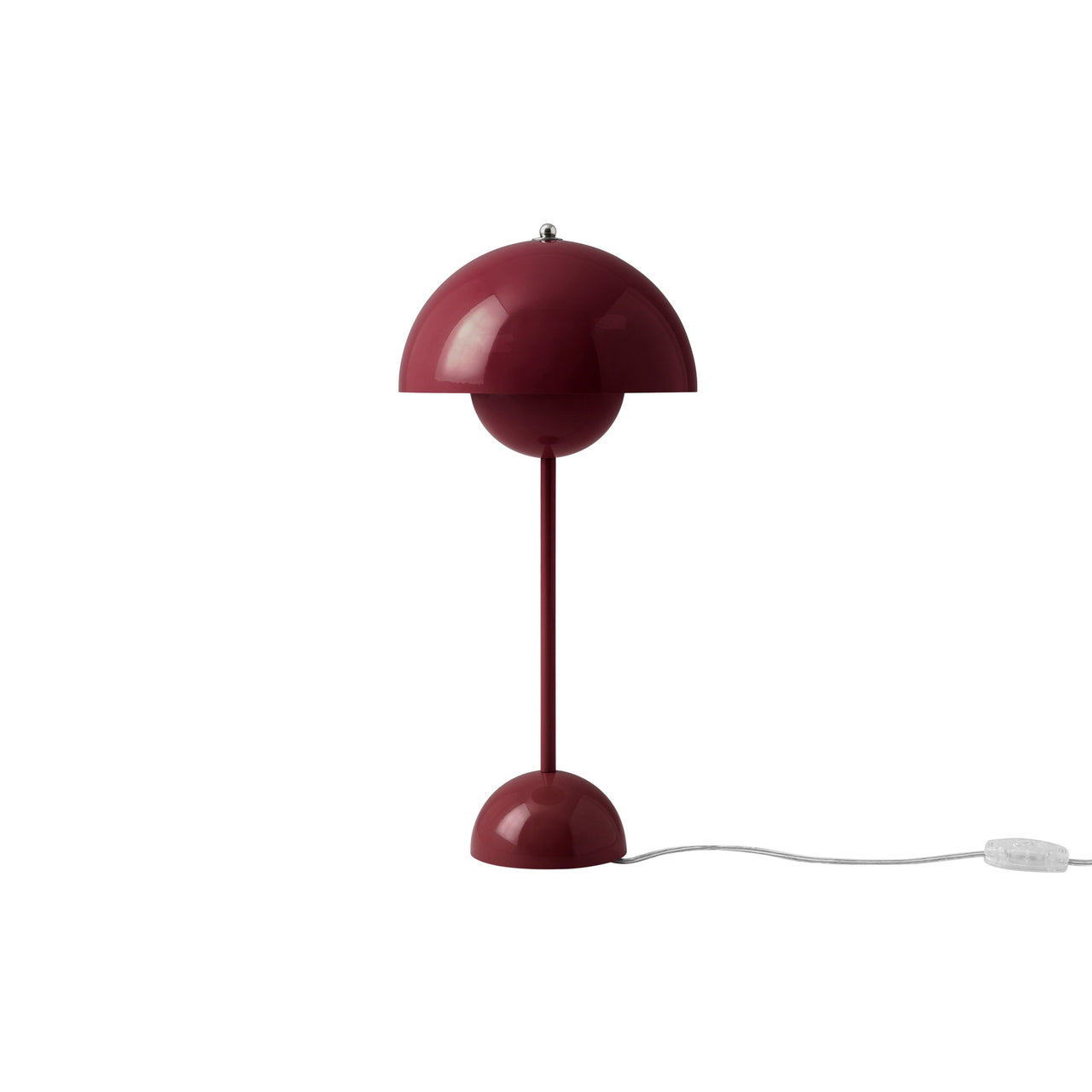 Flowerpot VP3 Table Lamp: Dark Plum