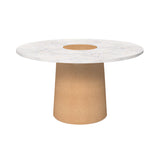 Sintra Dining Table: White Marble