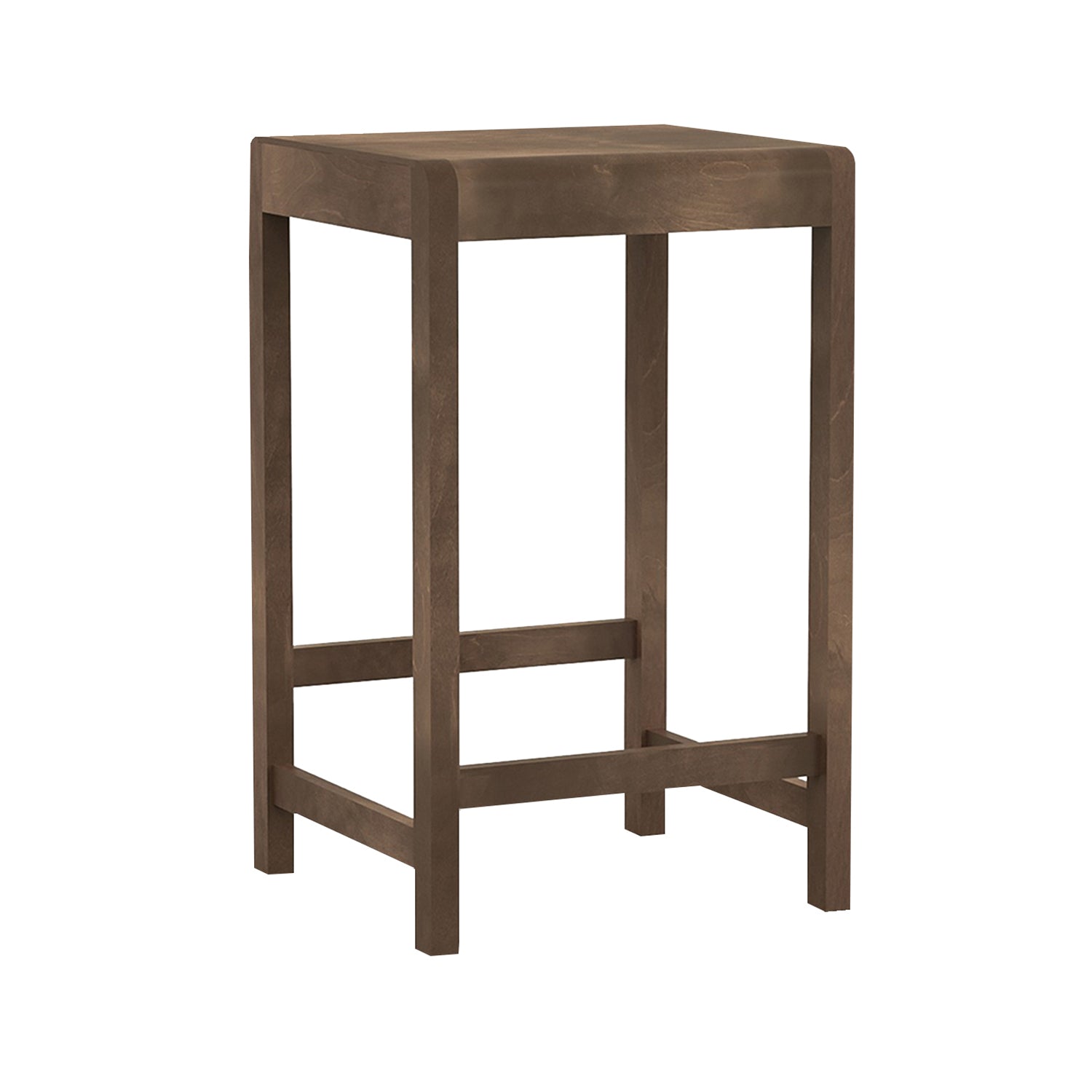 01 Bar + Counter Stool: Counter + Dark Brown Birch