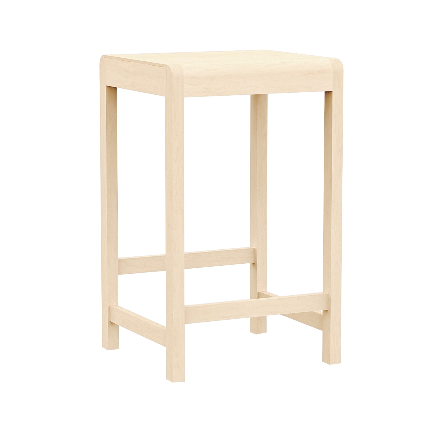 01 Bar + Counter Stool: Counter + Natural Birch