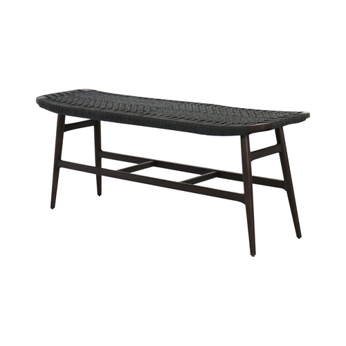 Freja Bench Paper Cord: Dark Brown Oak