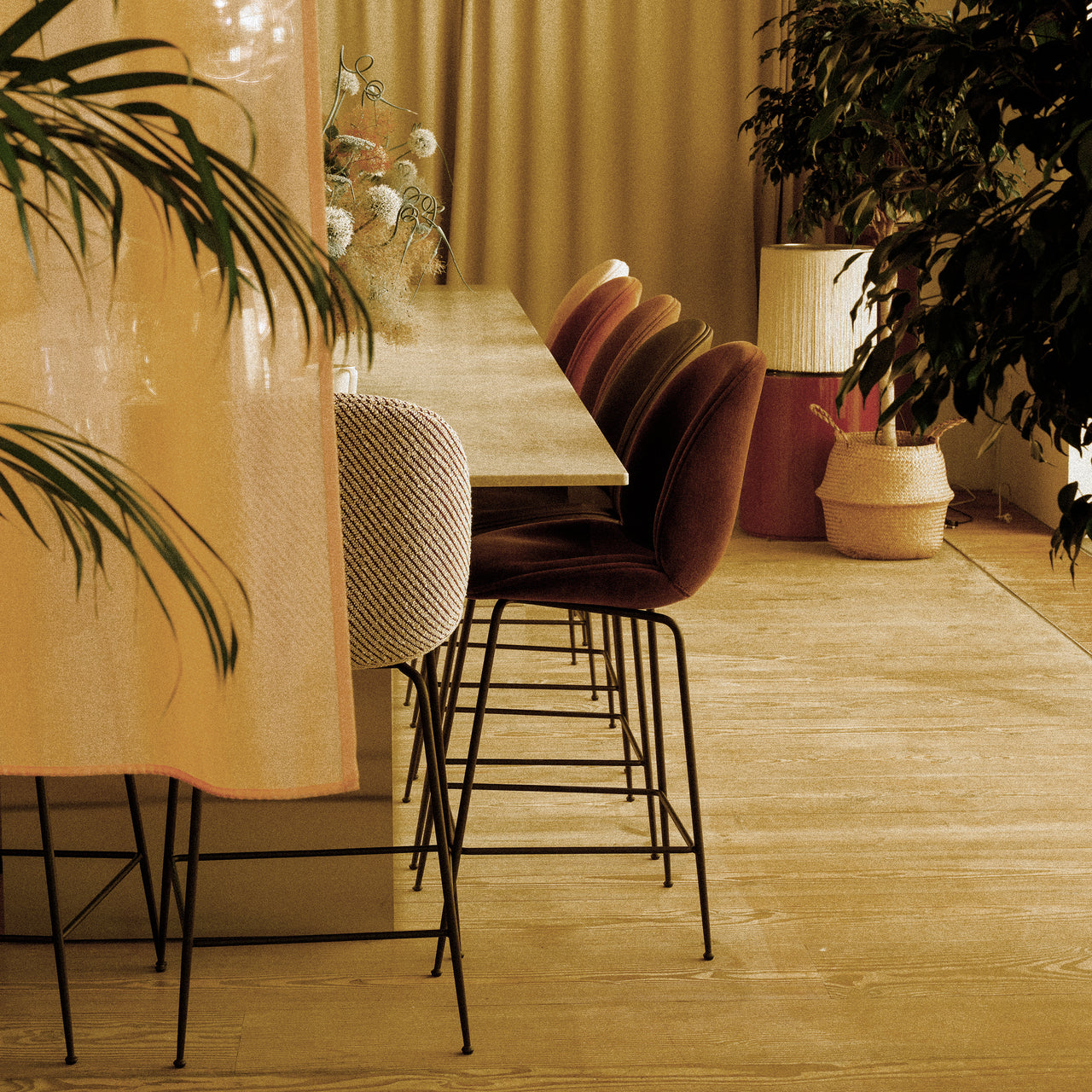 Beetle Bar + Counter Chair: Full Upholstery