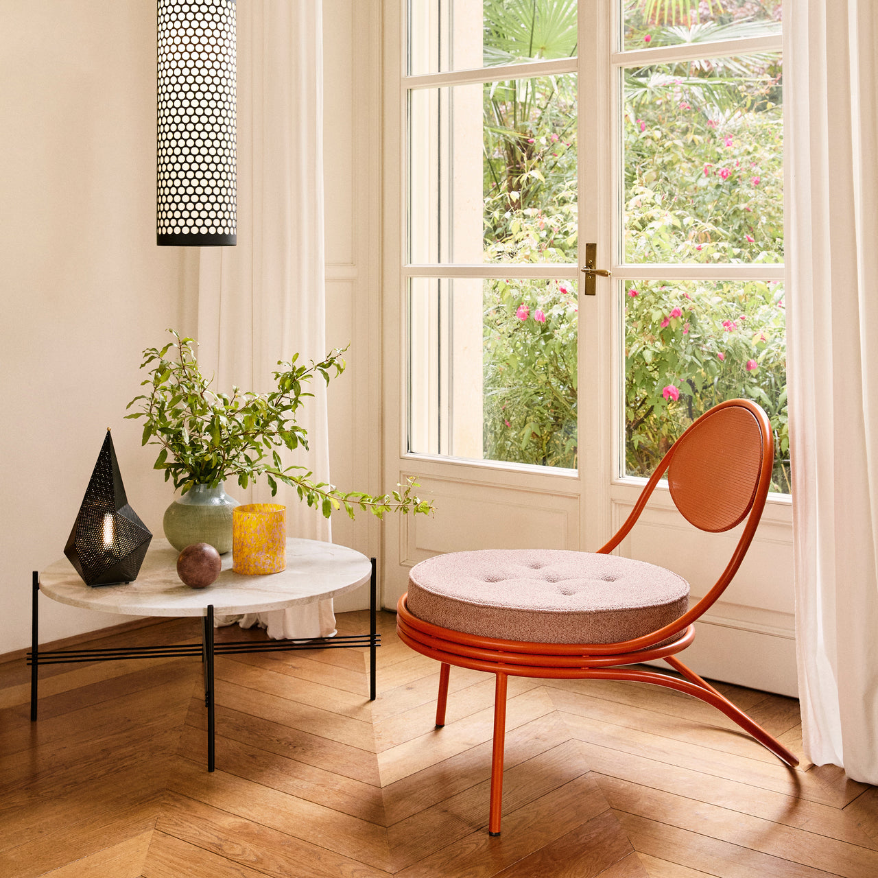 Copacabana Lounge Chair: Seat Upholstered