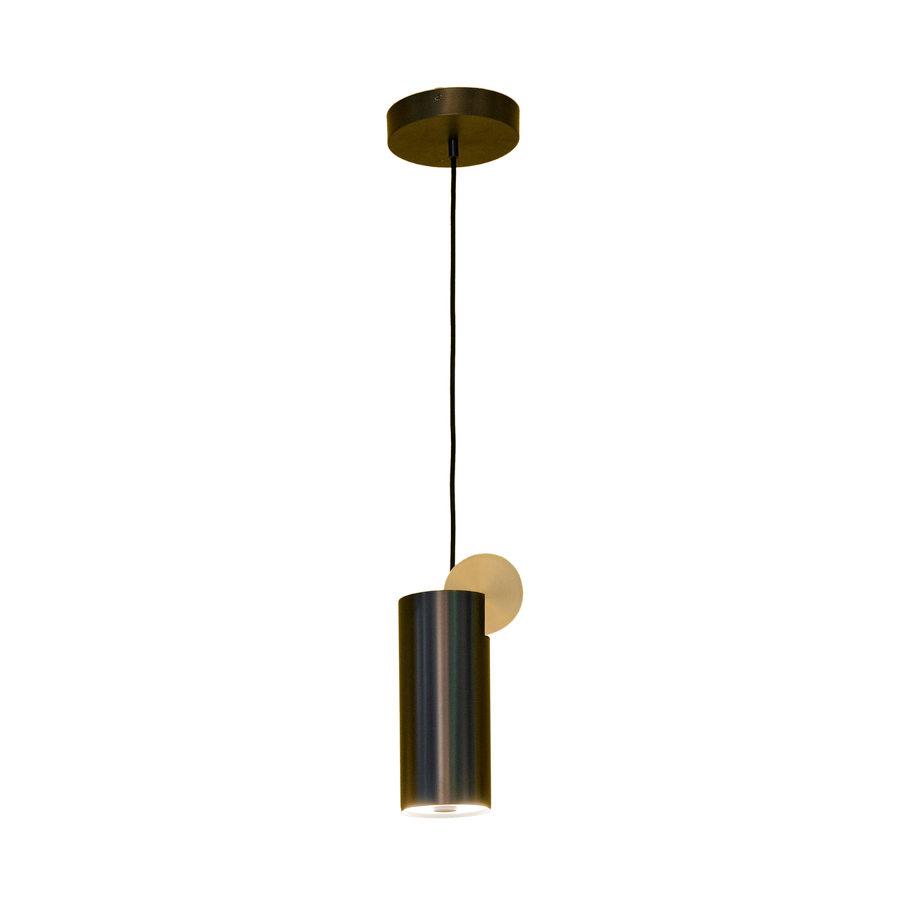 Calé(e) Pendant: Version 3 + Satin Graphite + Satin Brass + Black