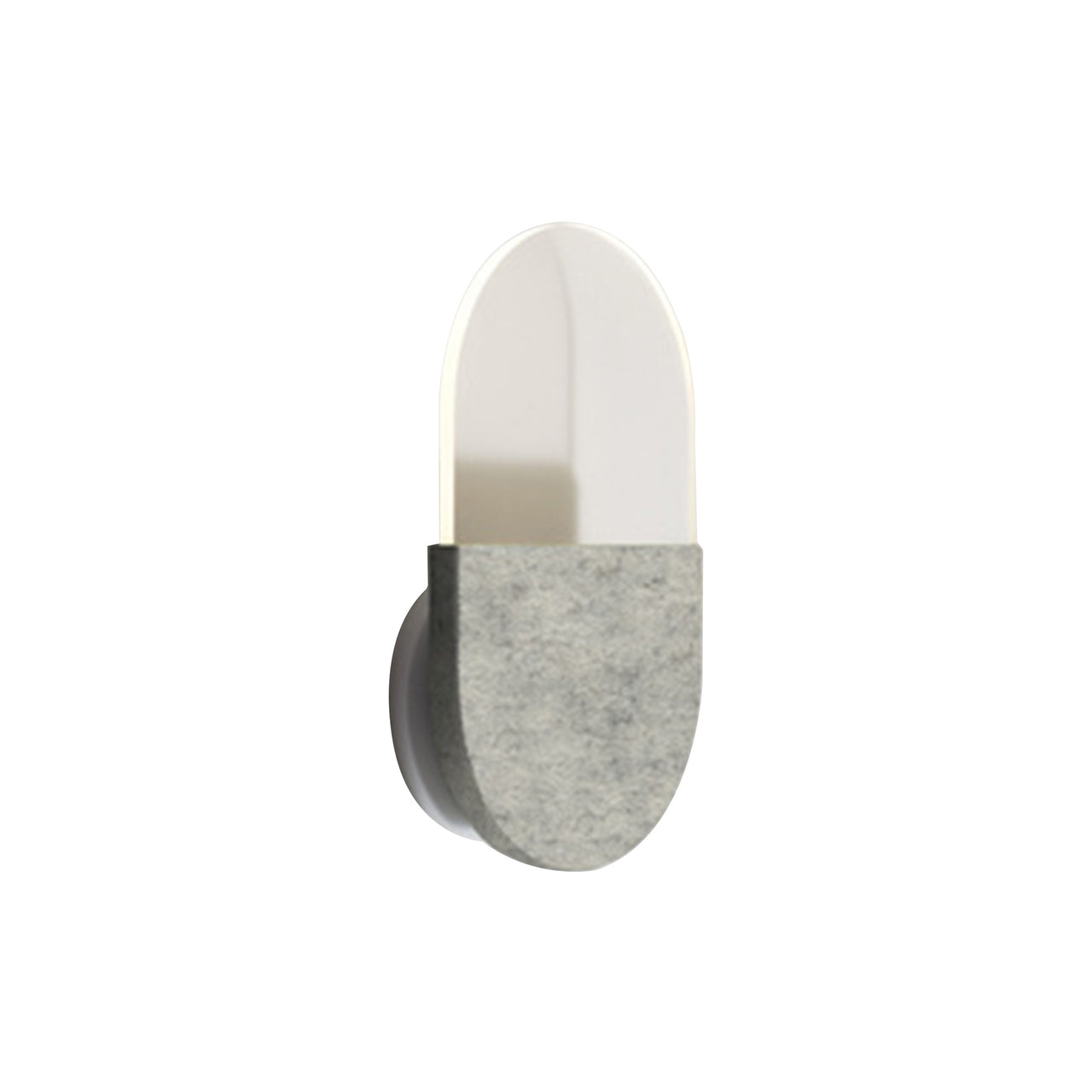 Slab Wall Lamp: Grey Wool