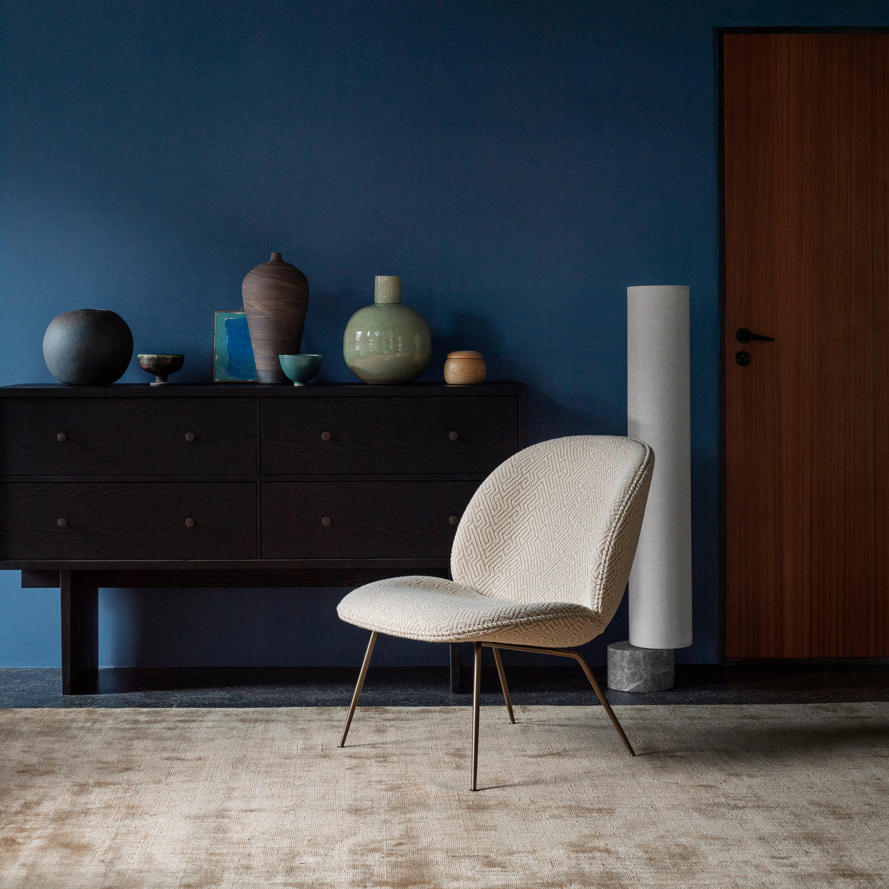 Beetle Lounge Chair: Conic Base + Full Upholstery