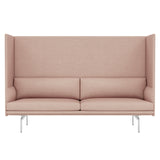 Outline Highback 3-Seater Sofa: Large + High + Polished Aluminum