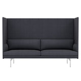 Outline Highback 3-Seater Sofa: Large + High + Polished Aluminum