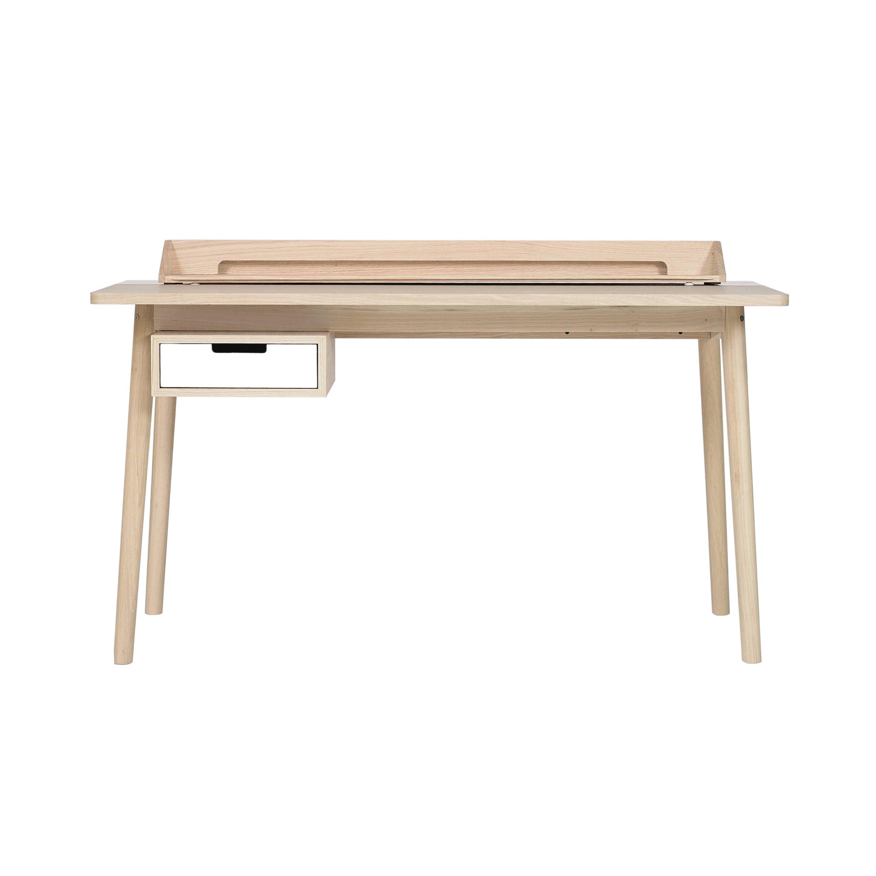 Honoré Desk: Natural Oak + White