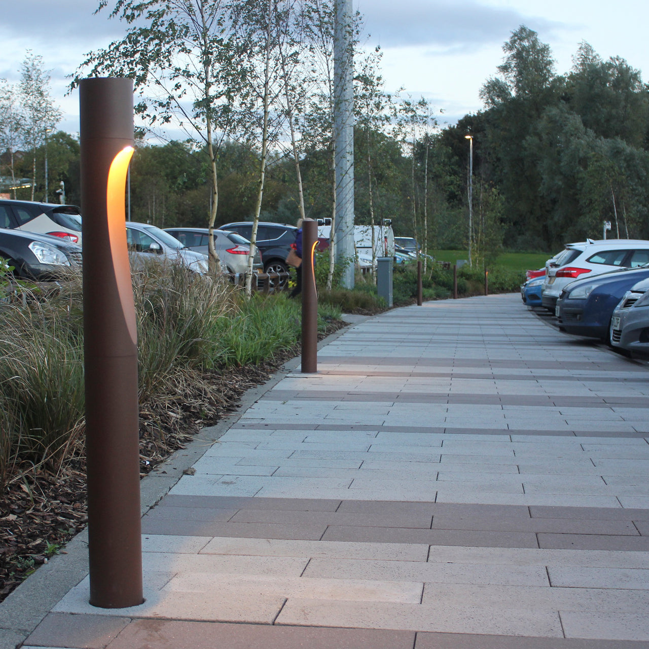 Flindt Garden Bollard Lamp: Long