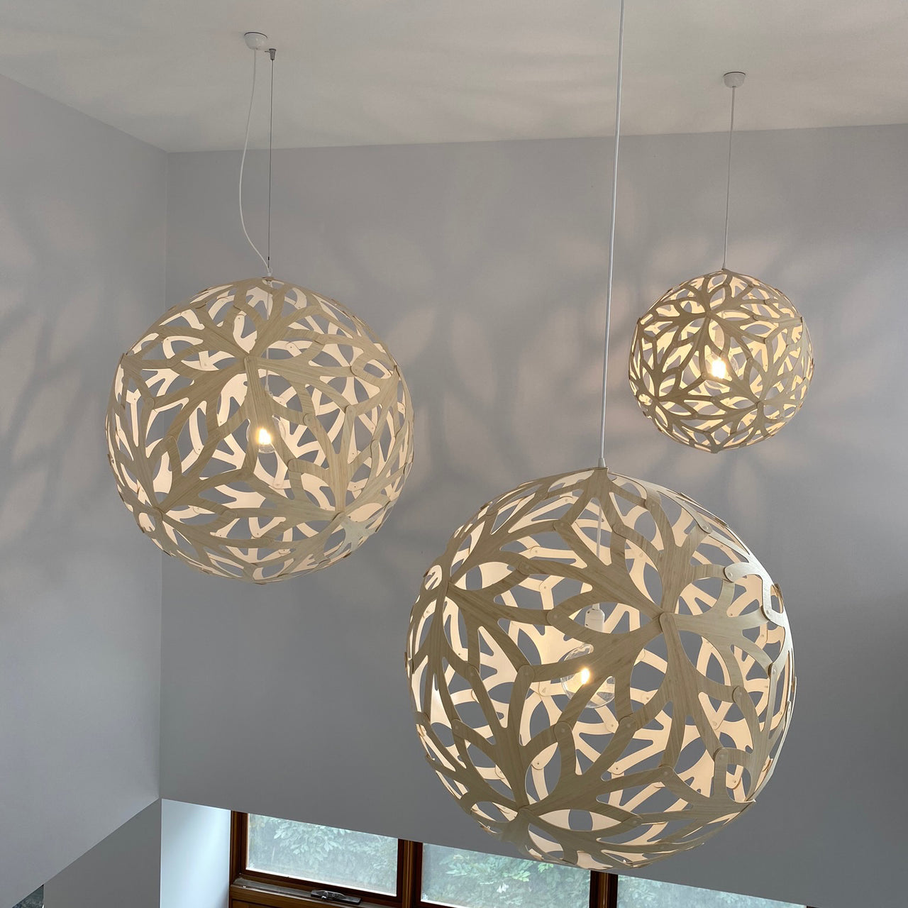 Floral Pendant Light: Medium