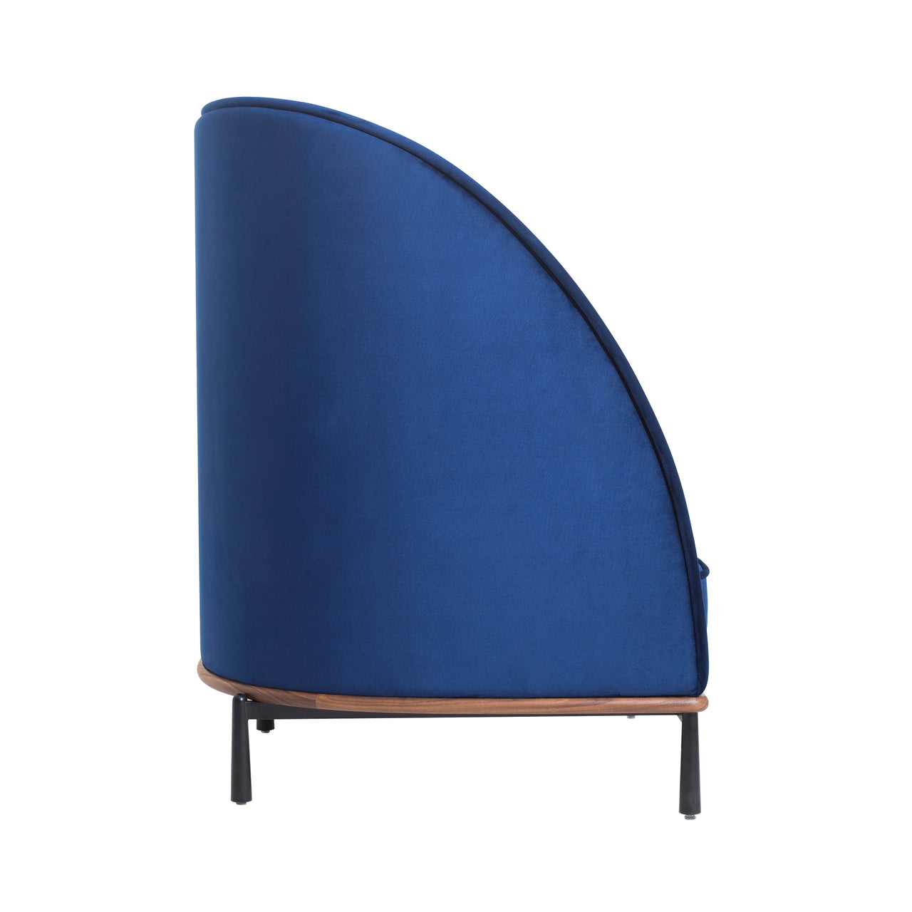 Arc Highback Chair: Natural Walnut