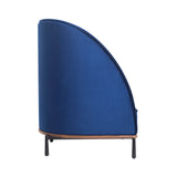Arc Highback Chair: Natural Walnut