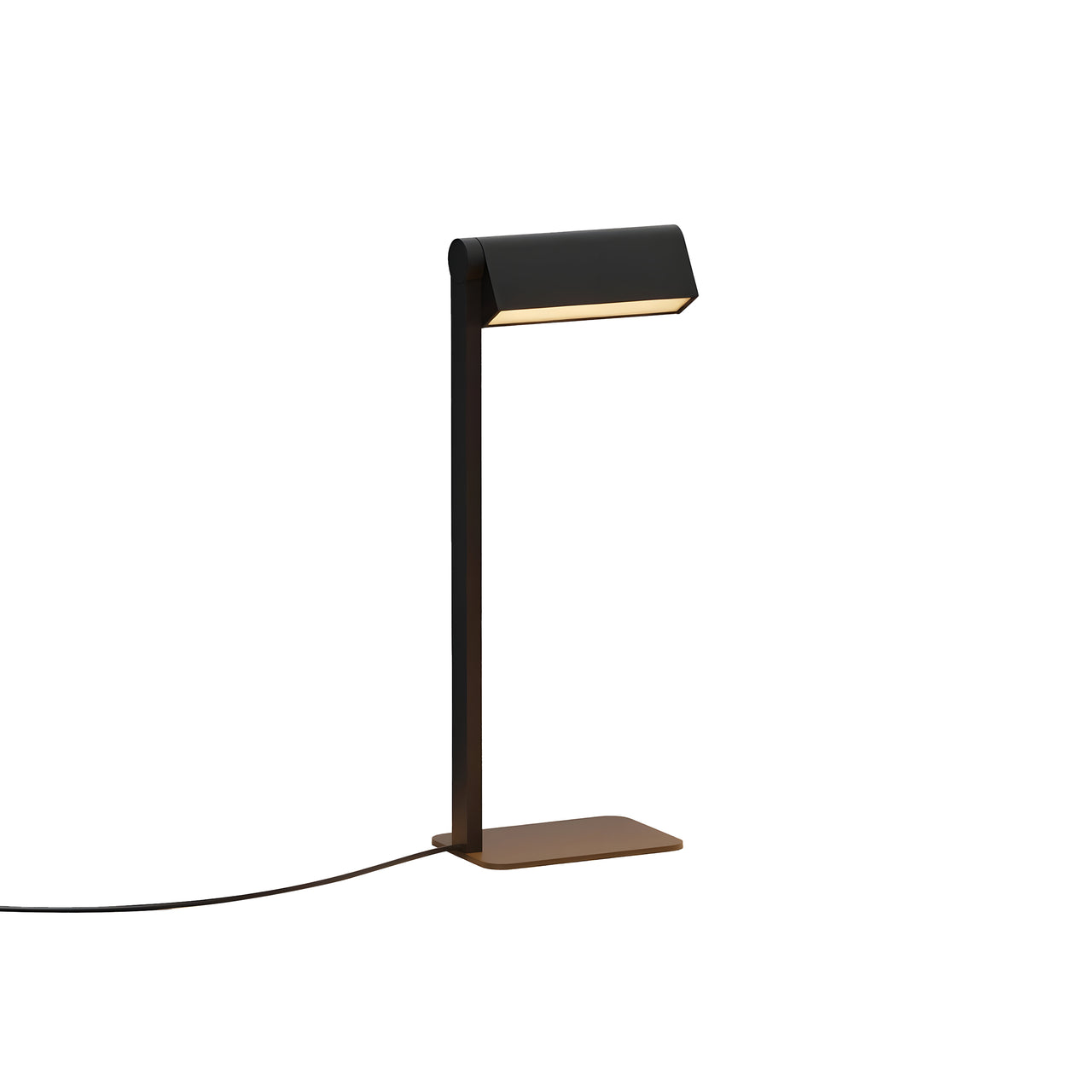 Ipoli 09 Single Table Lamp: Textured Black + Softwire