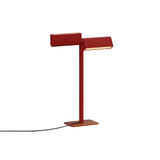 Ipoli 10 Double Table Lamp: Textured Poppy + Softwire
