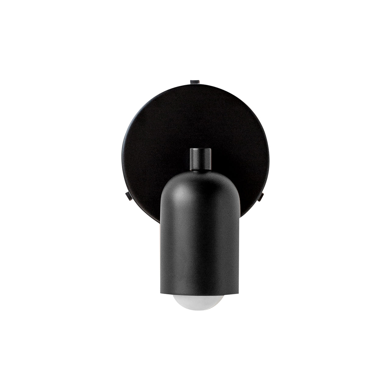 Fixed Down Sconce: Black + Without Switch