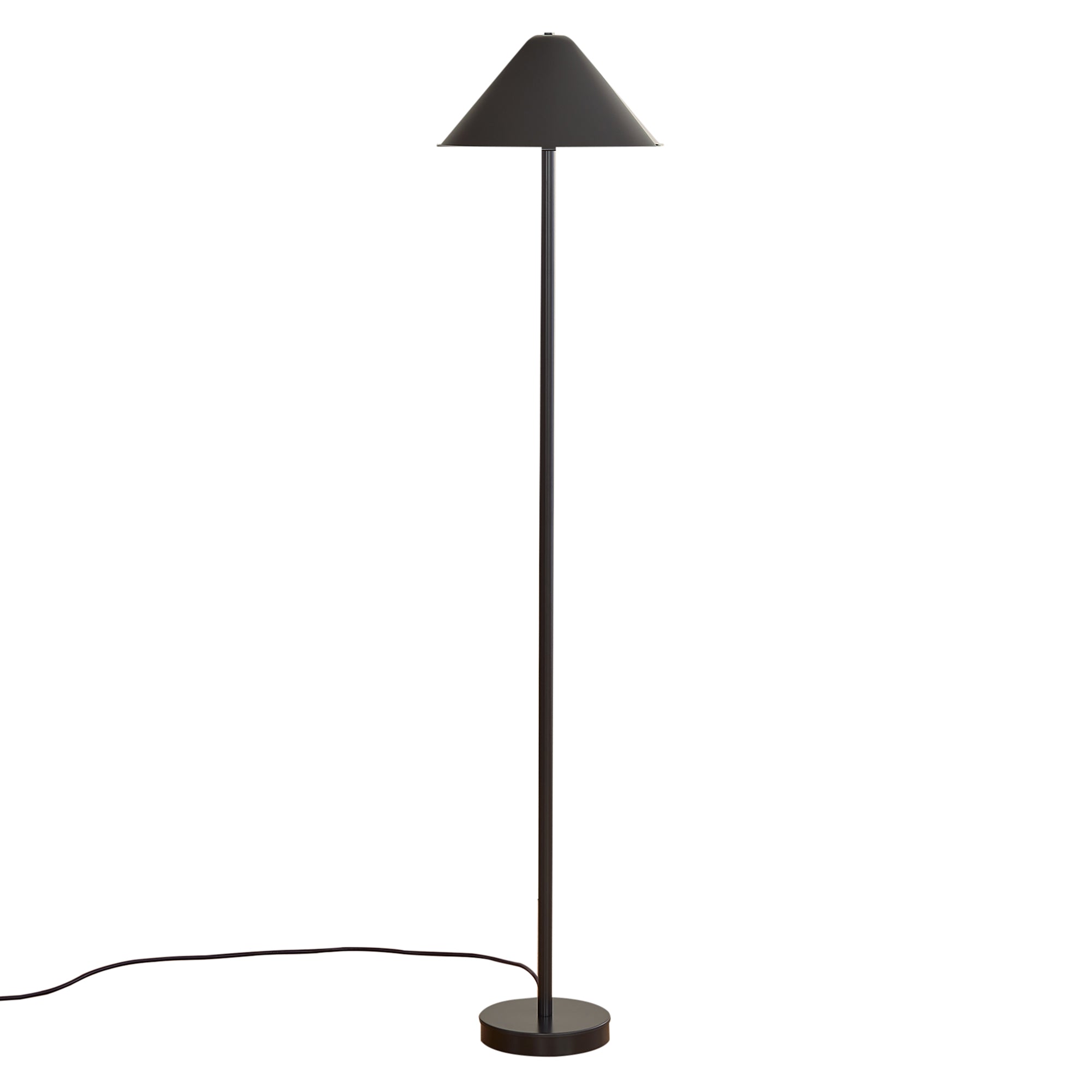 Eave Floor Lamp: Black + Black