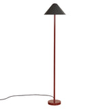 Eave Floor Lamp: Black + Oxide Red