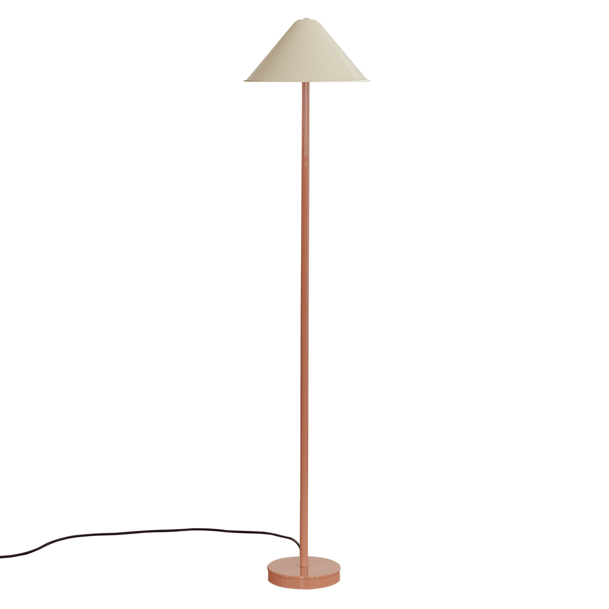 Eave Floor Lamp: Bone + Peach