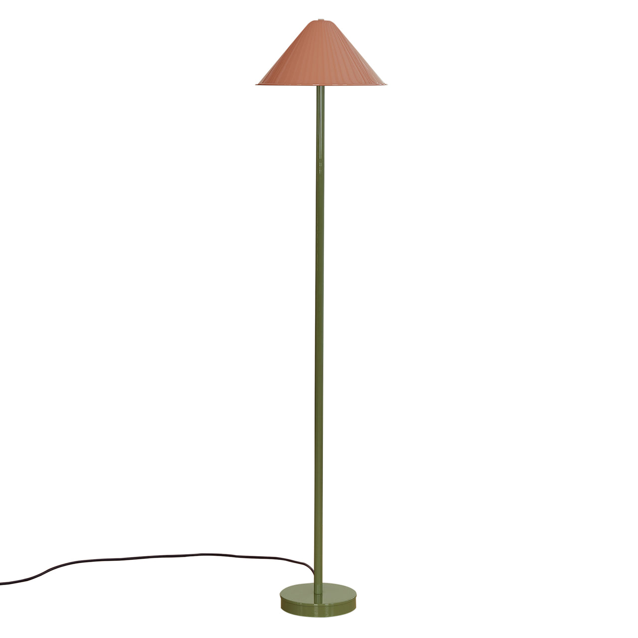 Eave Floor Lamp: Peach + Reed Green
