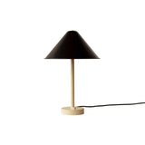 Eave Table Lamp: Black + Bone