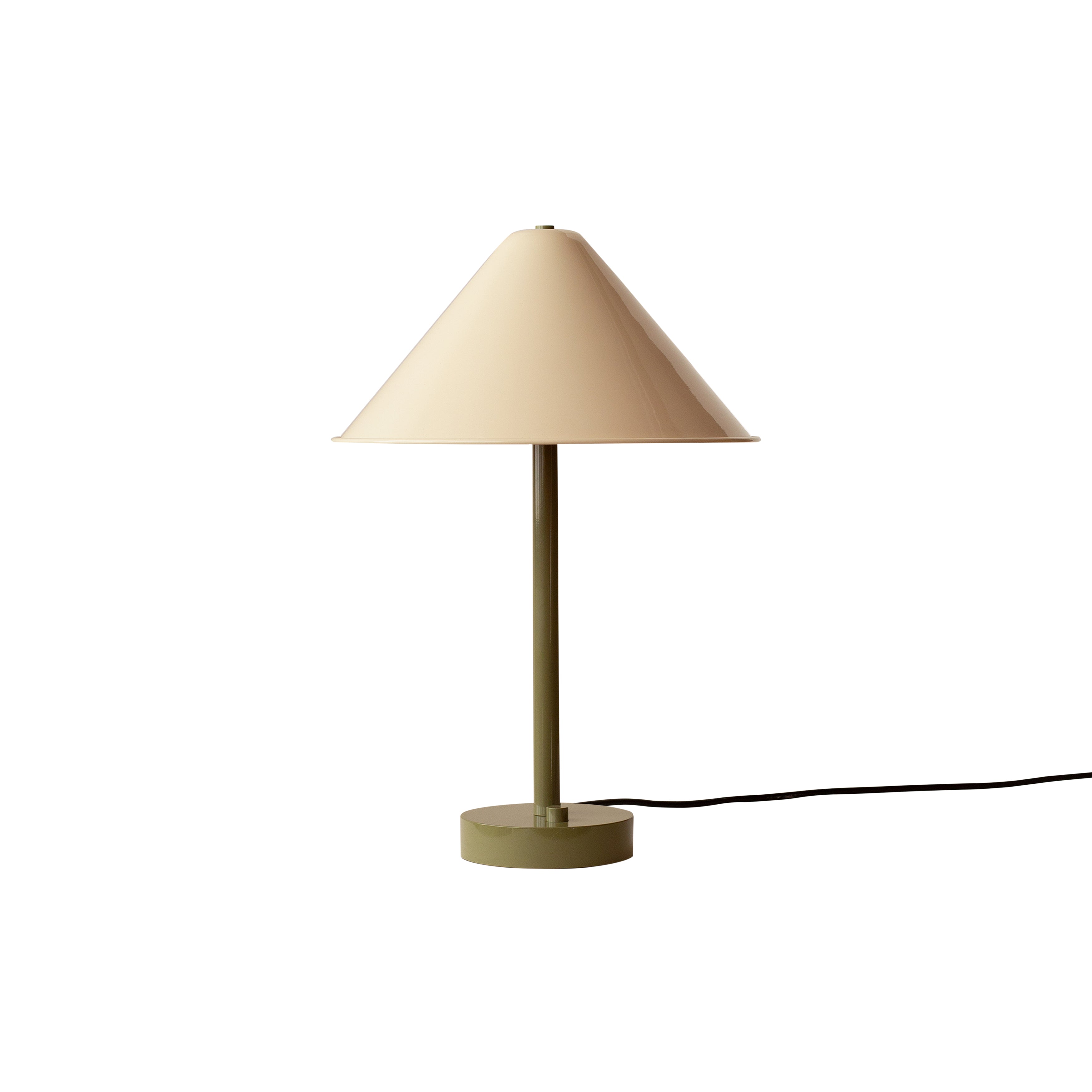 Eave Table Lamp: Bone + Reed Green
