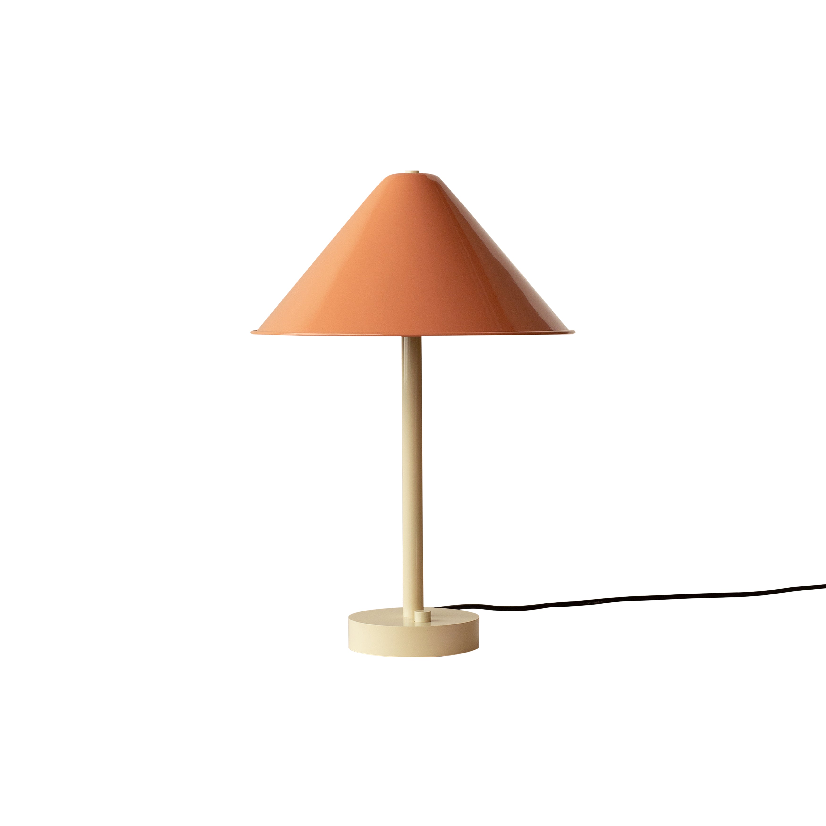 Eave Table Lamp: Peach + Bone
