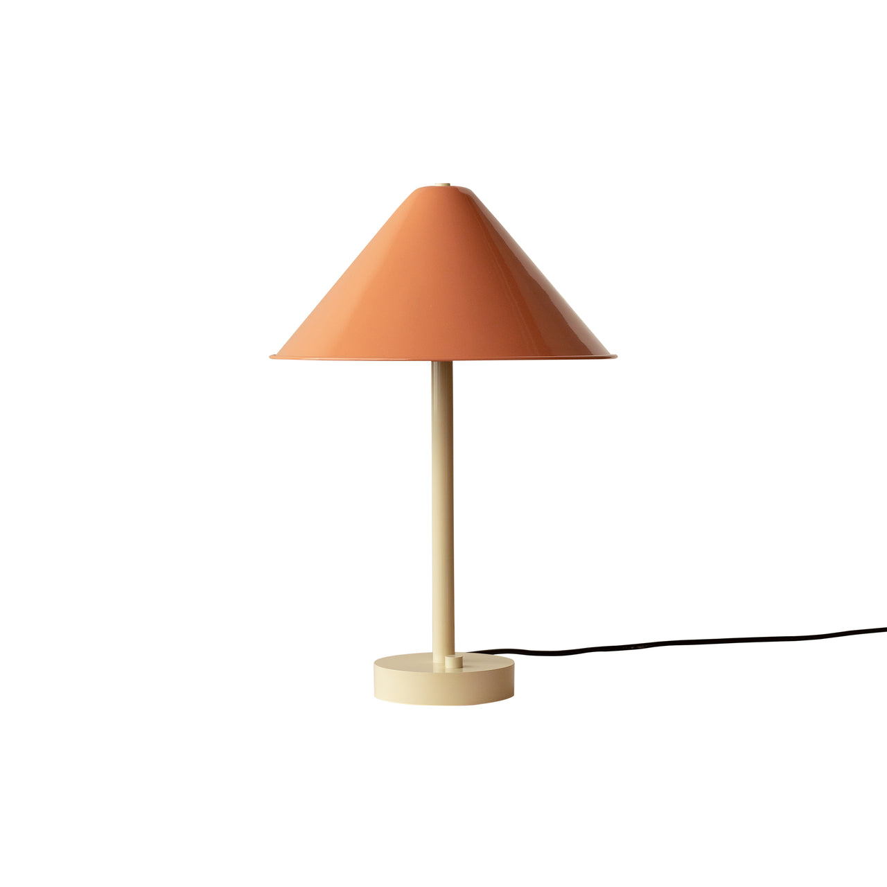Eave Table Lamp: Peach + Bone