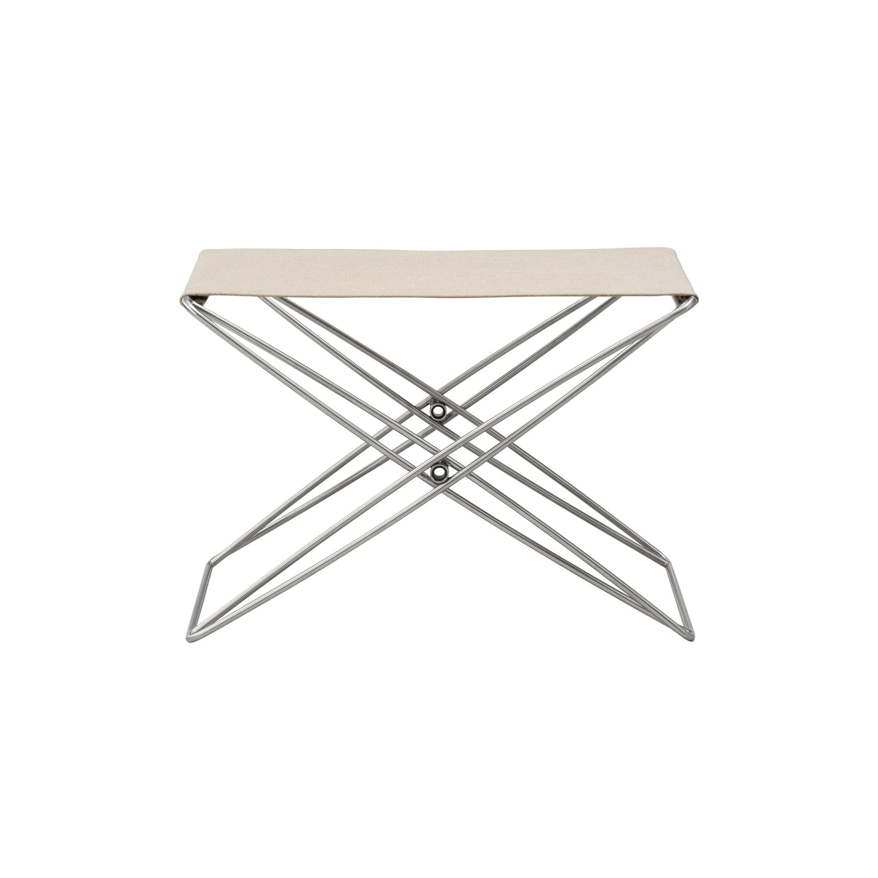 JG Folding Stool: Natural Canvas