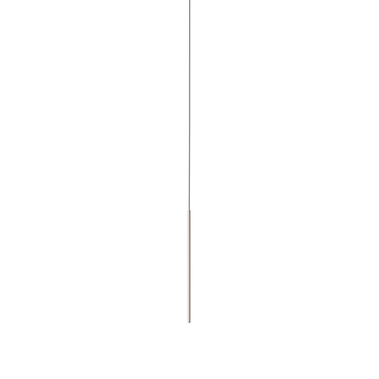 Thin Vertical Suspension Light: Small + 1 Segment + Satin Brass