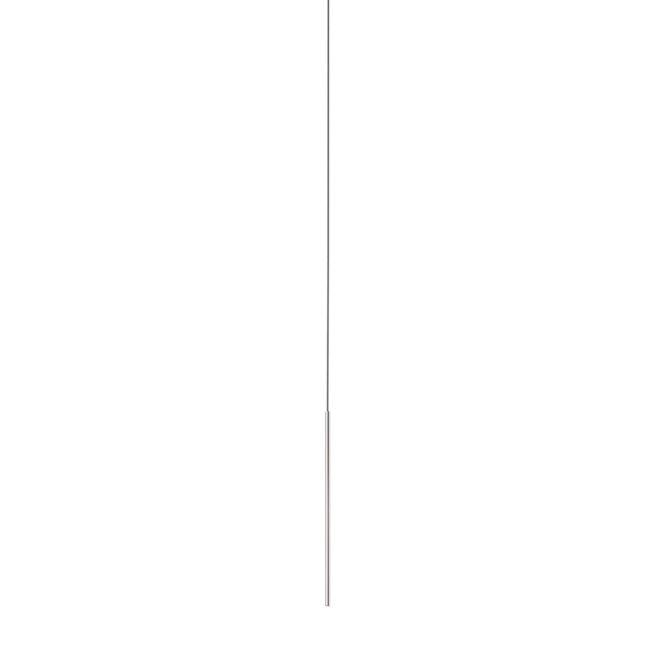 Thin Vertical Suspension Light: Small + 1 Segment + Satin Nickel