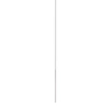 Thin Vertical Suspension Light: Small + 1 Segment + Satin Nickel