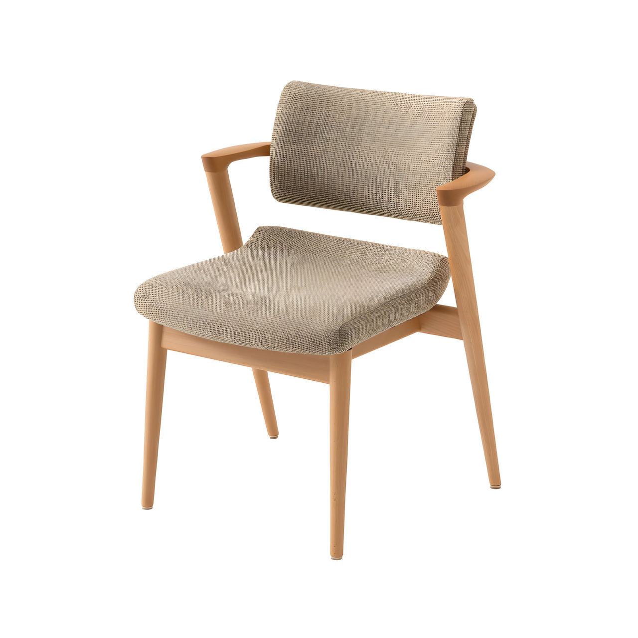 Seoto-EX Semi Armchair: Seat + Back Upholstered