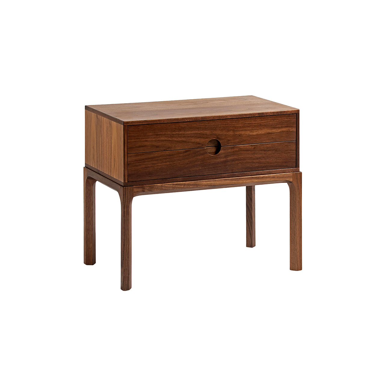Entre Bedside: Low + Walnut