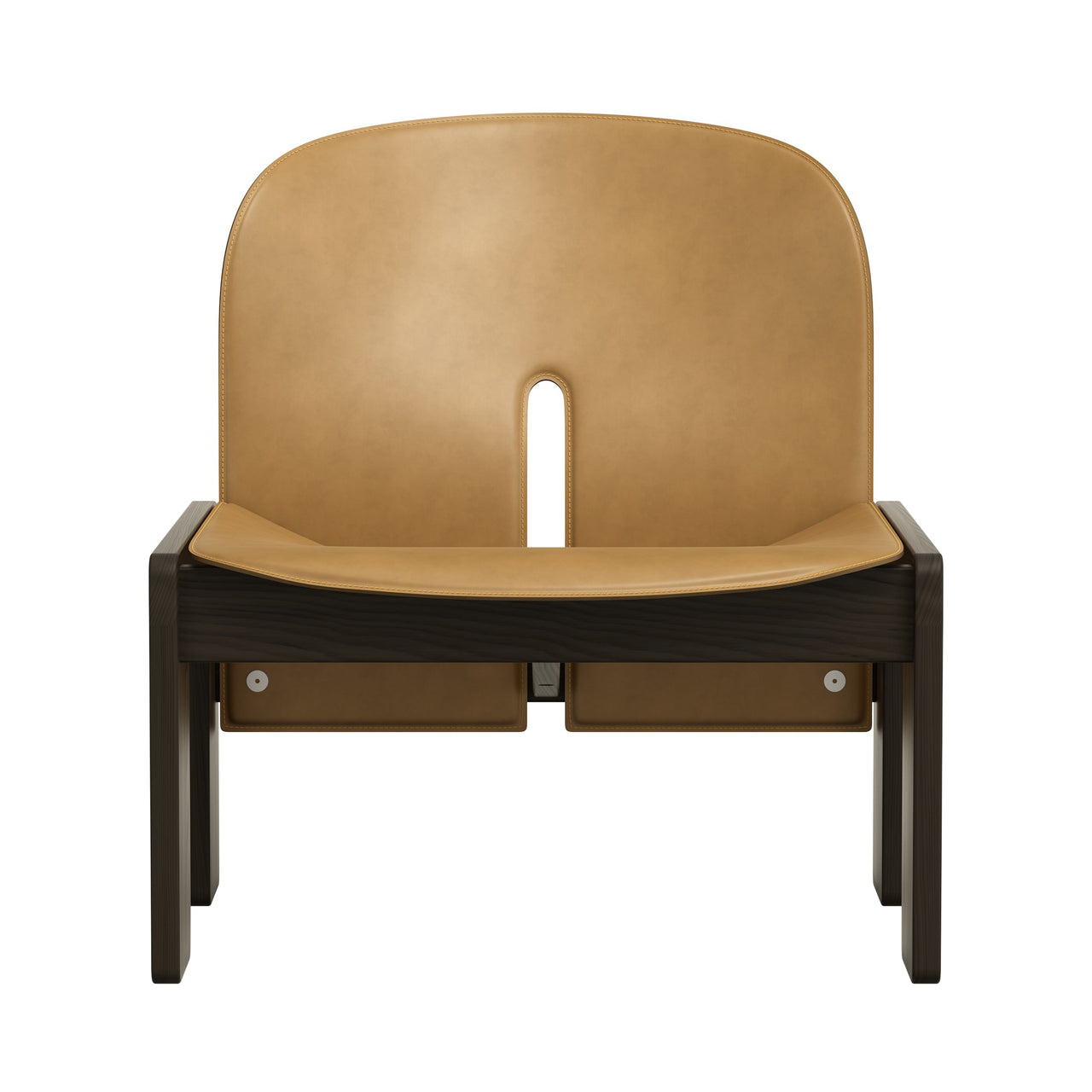 Scarpa 925 Lounge Chair: Mocca Stained Ash + Saddle Leather Naturale