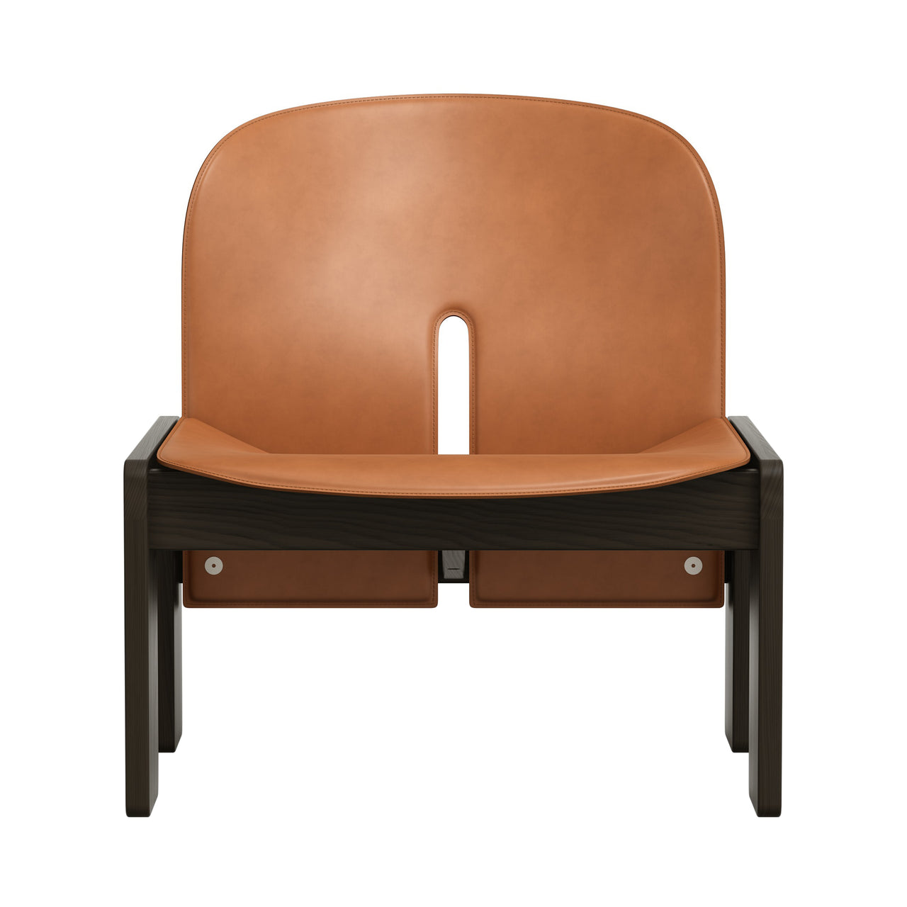Scarpa 925 Lounge Chair: Mocca Stained Ash + Saddle Leather Cognac