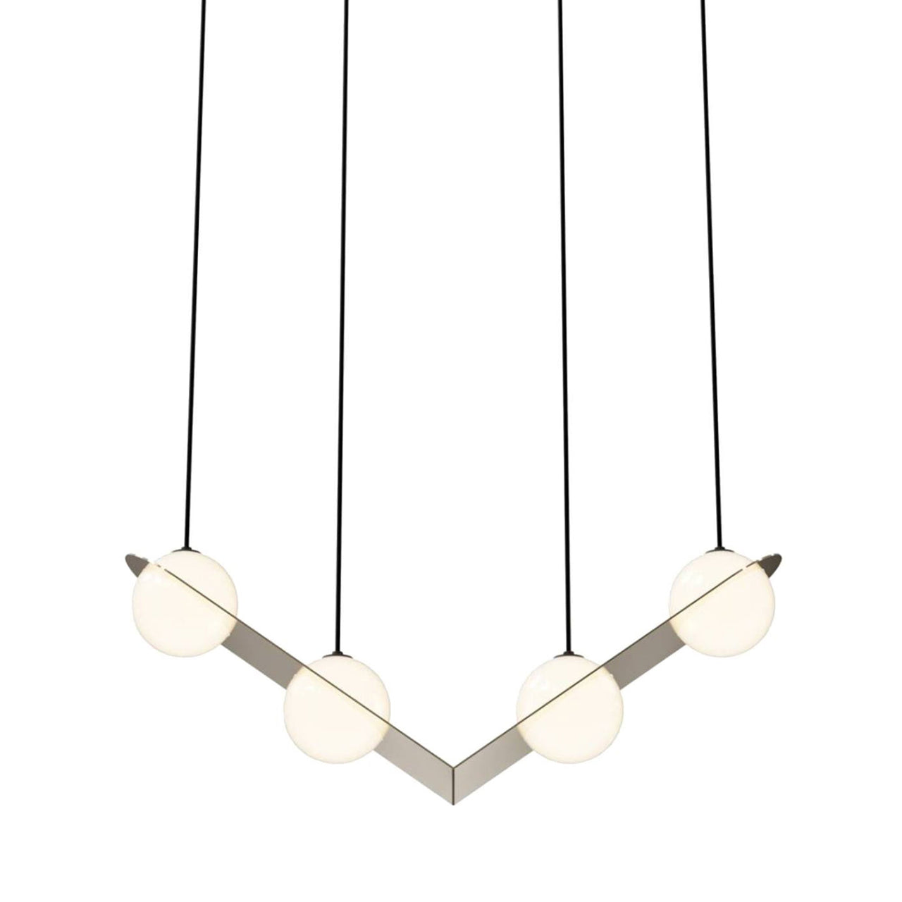 Laurent 02 Suspension Lamp: Brass + Black