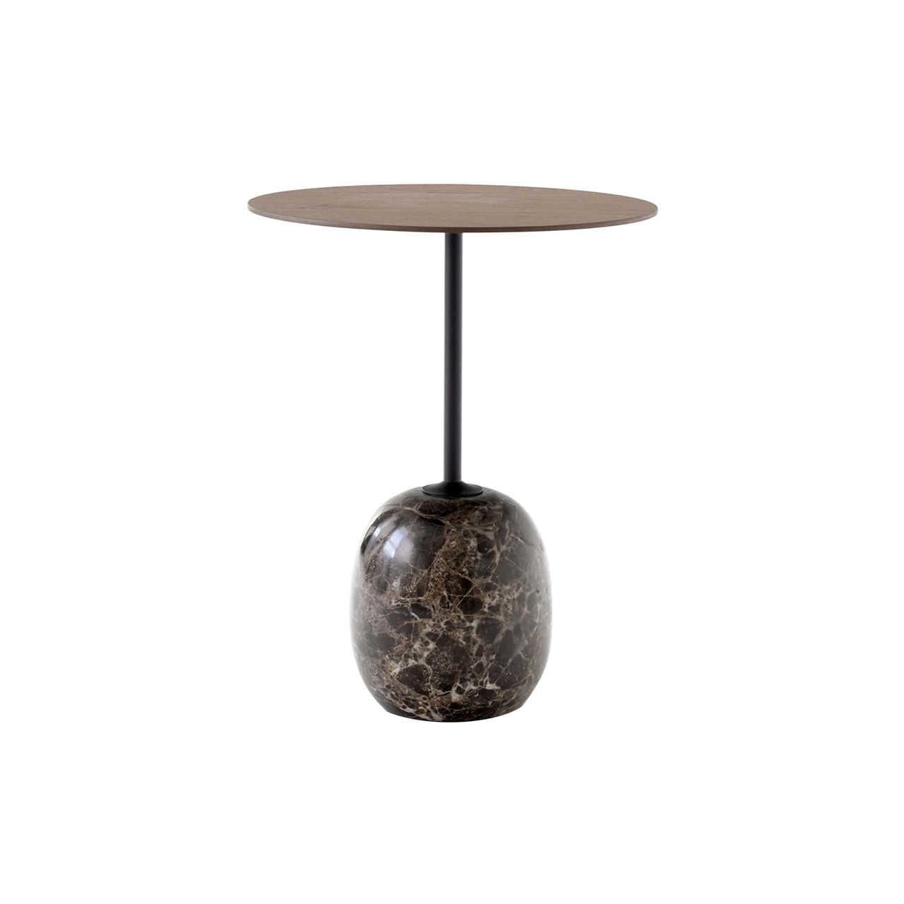 Lato Table LN8: Lacquered Walnut + Emperador Marble