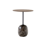 Lato Table LN8: Lacquered Walnut + Emperador Marble