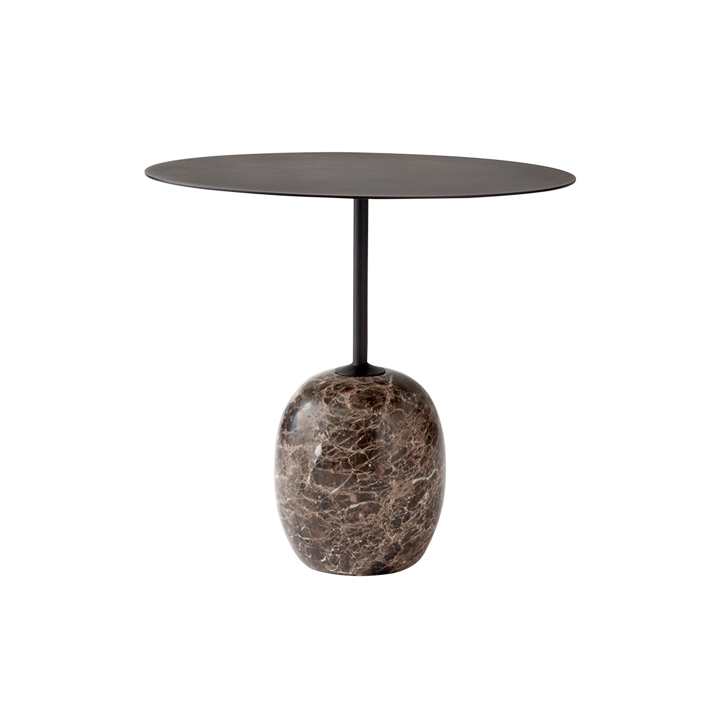 Lato Table LN9: Warm Black + Emperador Marble